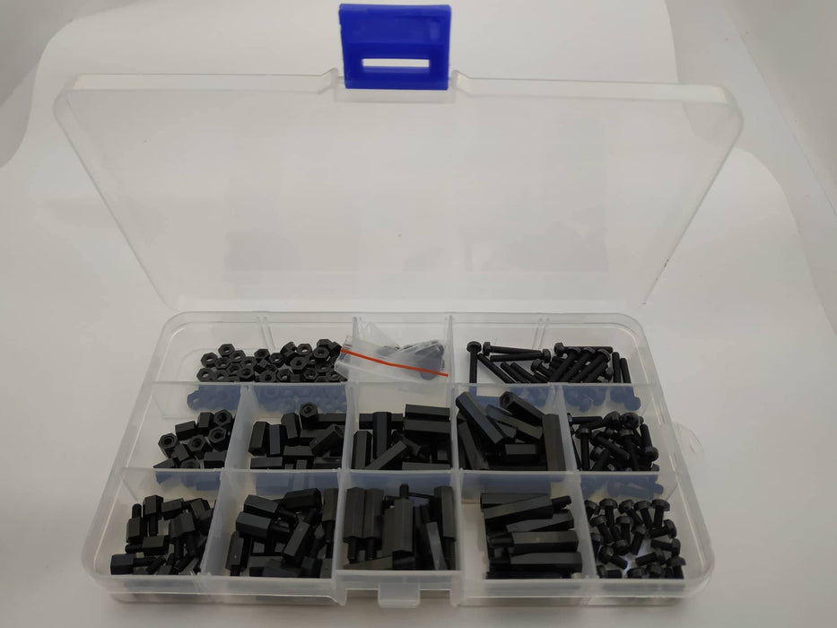 Caja de tornillos plásticos (300 piezas) - Electrónica DIY Guatemala
